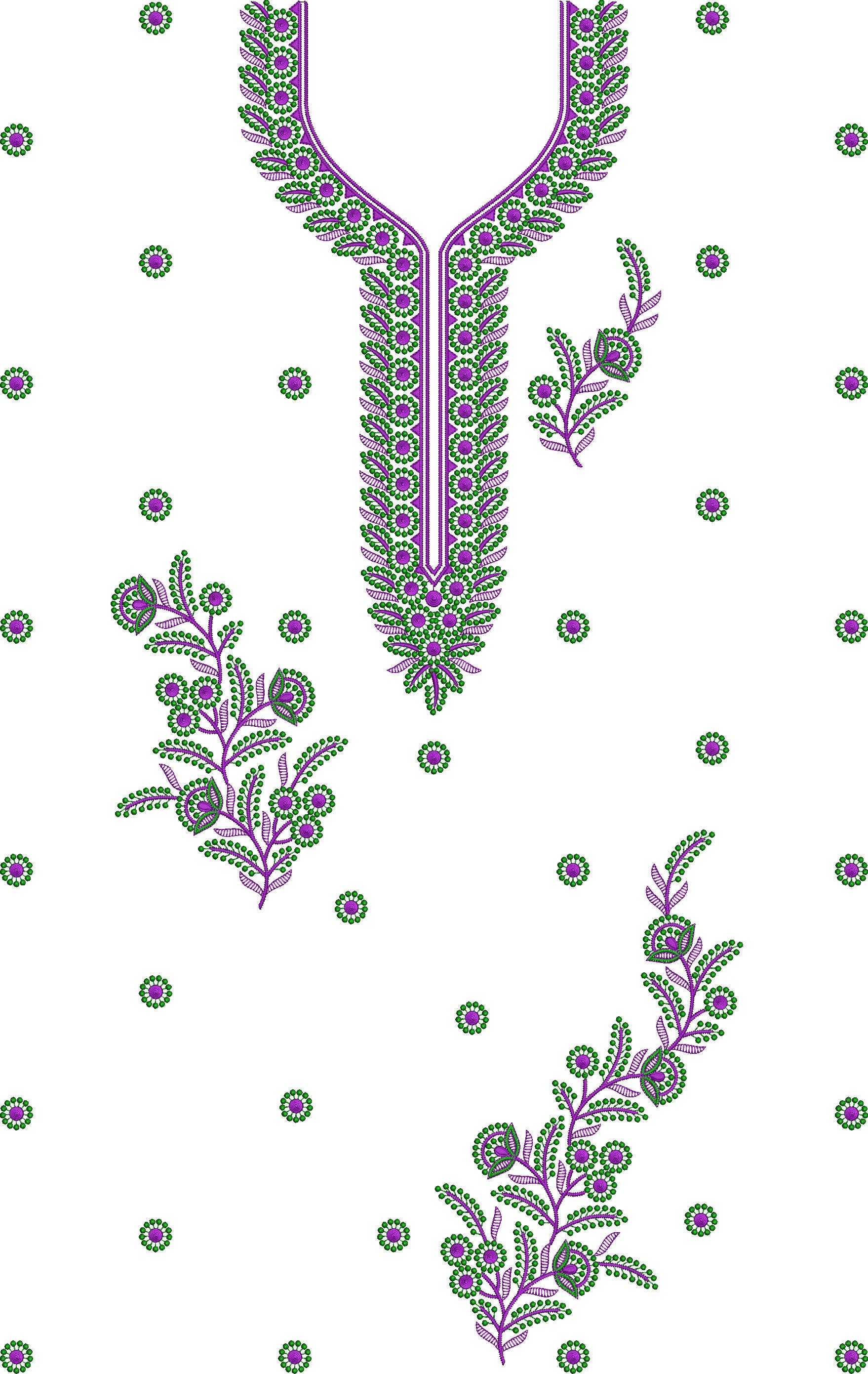 Full Part Woman Dress Embroidery Design, Free Suit Design (142)